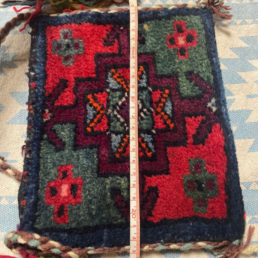 トライバルラグ　ヴィンテージ　キリム　ギャッベ　サコッシュ　ポーチ　塩袋　絨毯