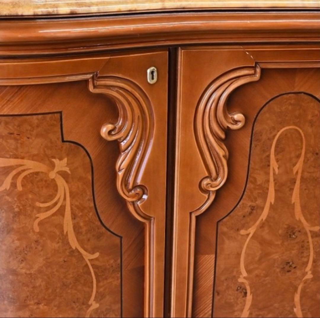 イタリア　Grilli サイドボード　240センチ　象嵌細工 定価200万超