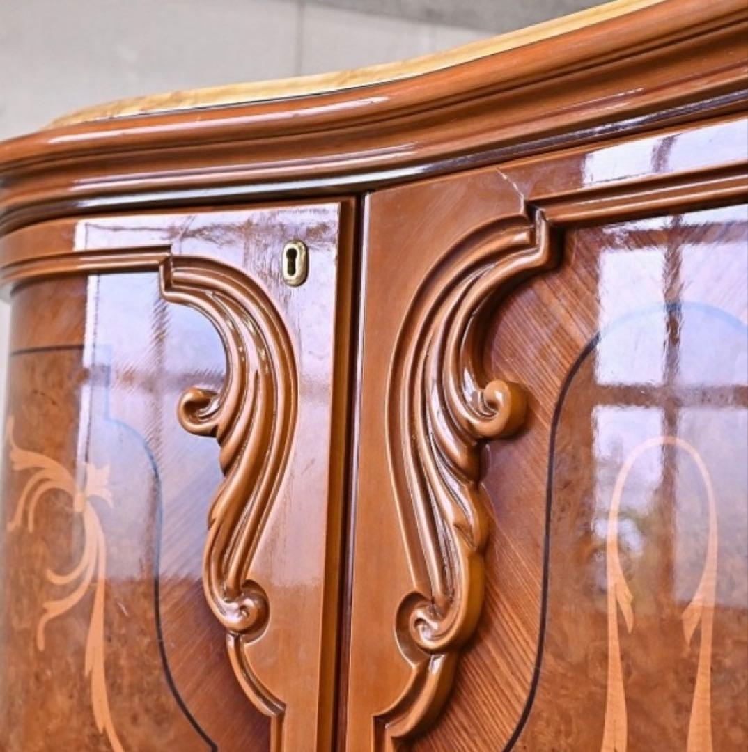 イタリア　Grilli サイドボード　240センチ　象嵌細工 定価200万超