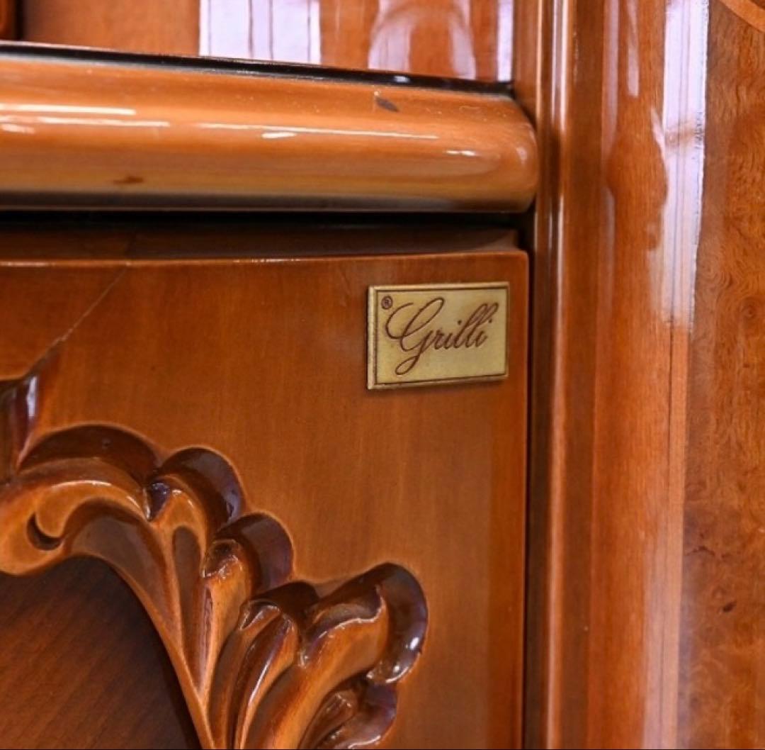 イタリア　Grilli サイドボード　240センチ　象嵌細工 定価200万超