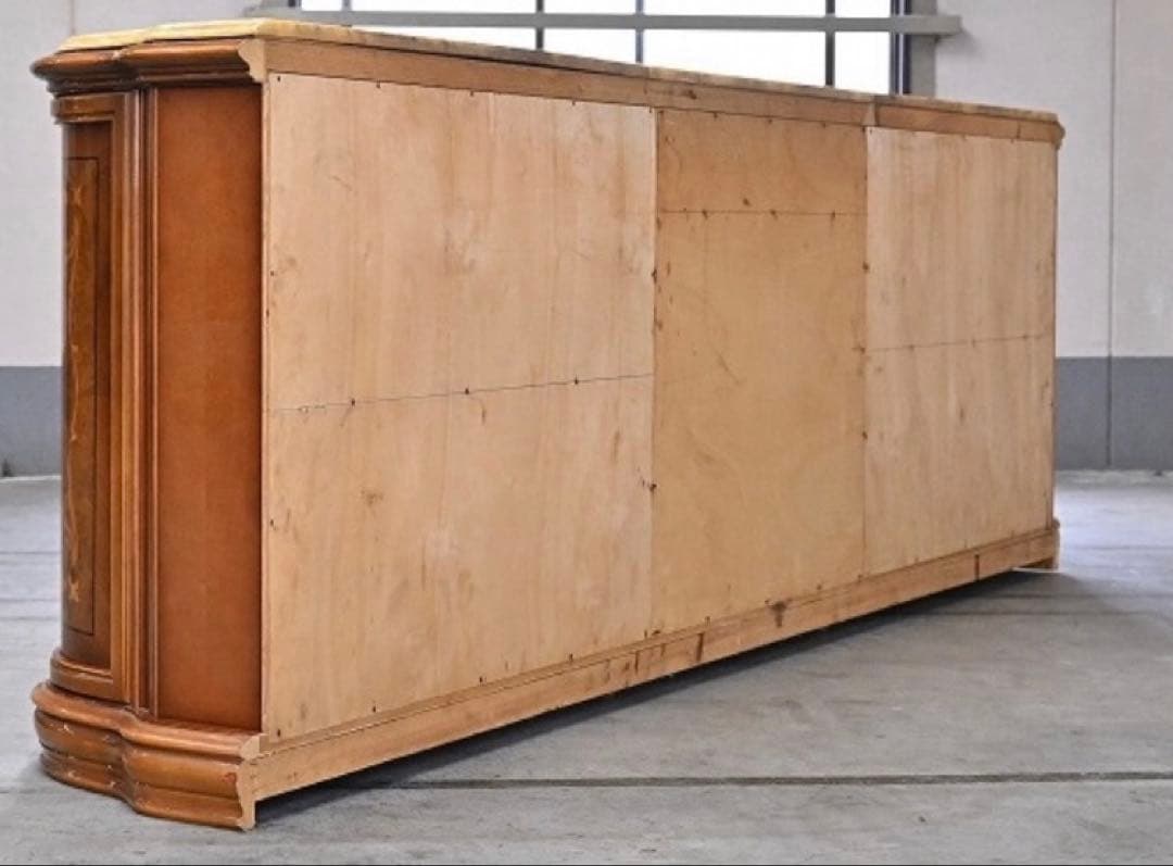 イタリア　Grilli サイドボード　240センチ　象嵌細工 定価200万超