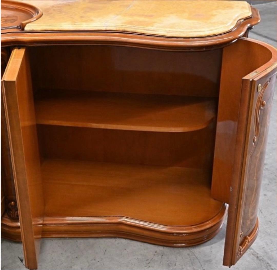 イタリア　Grilli サイドボード　240センチ　象嵌細工 定価200万超