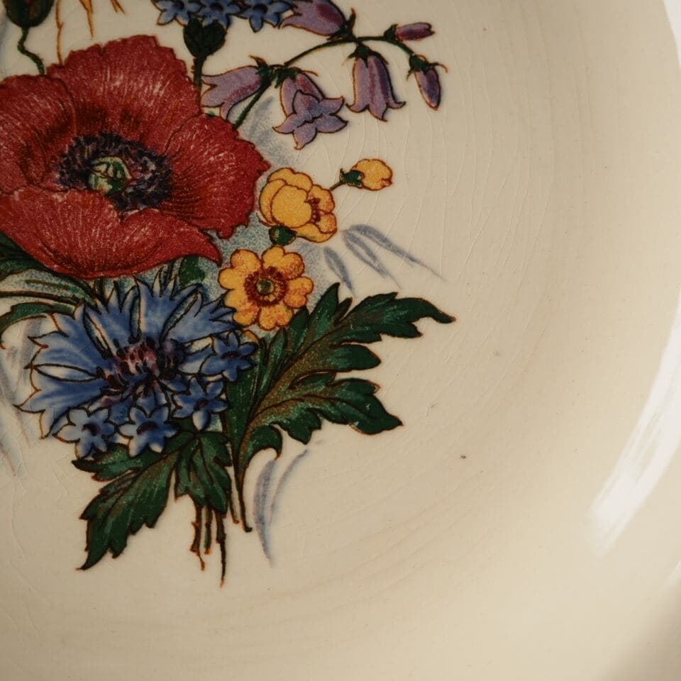 Sarreguemines　花々の囁き　サルグミンヌの深皿B　F1
