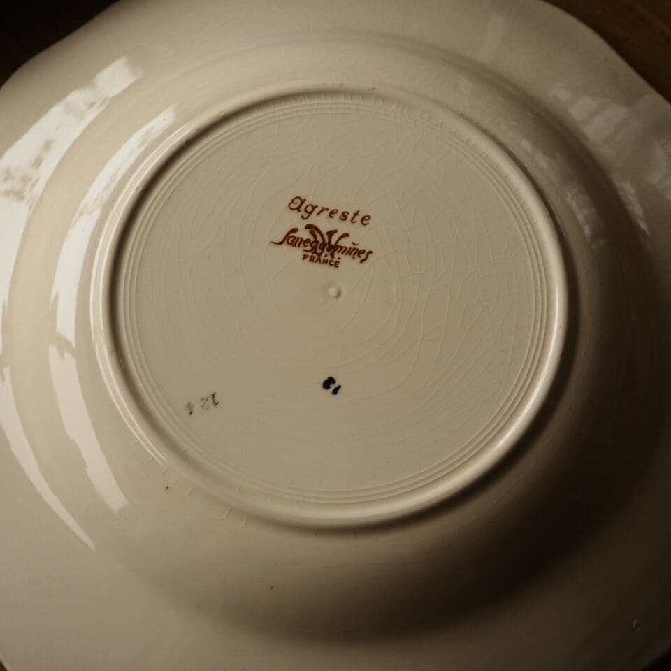 Sarreguemines　花々の囁き　サルグミンヌの深皿B　F1