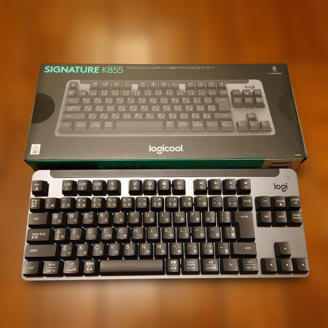 Logicool K855 ワイヤレスキーボード logiboltレシーバ付