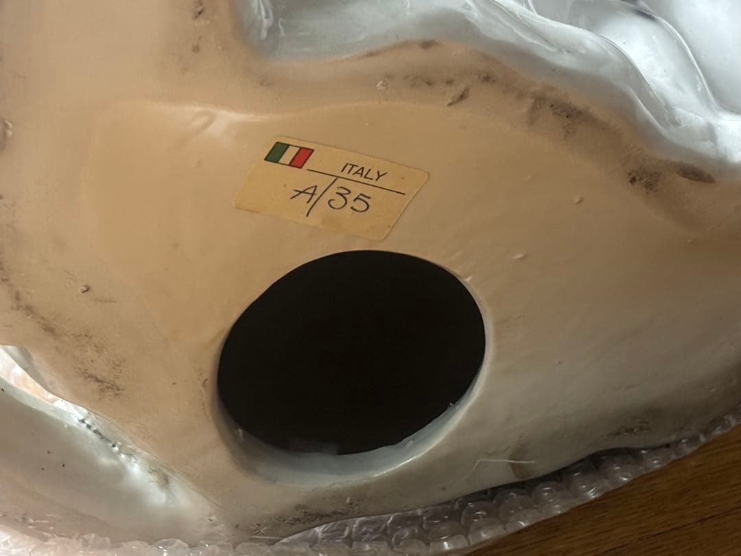 イタリア製　ダルメシアン？　犬　置物　陶器　ガーデニング　オブジェ