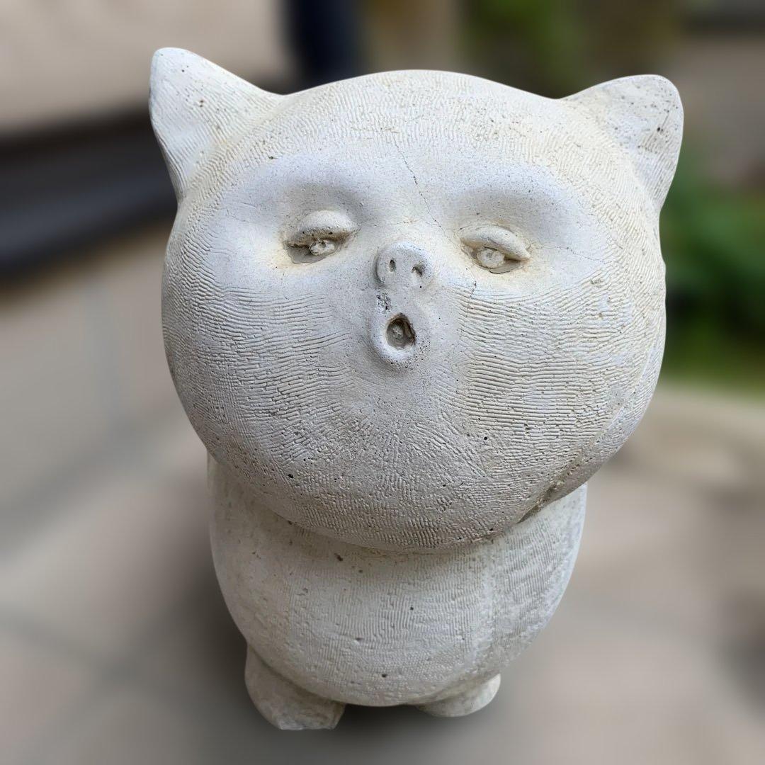 花鉢　植木鉢　フラワーポット　ガーデンオブジェ 猫 ガーデニング 花壇 玄関