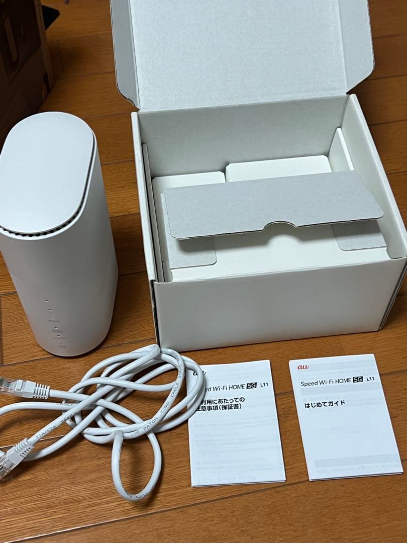 【美品】Speed Wi-Fi  5G L11 ホワイト　フルセット