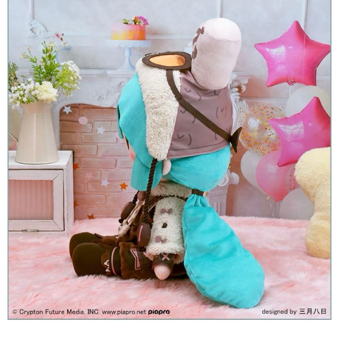 初音ミク　マシュマロホットココア　ふわぷち　ぬいぐるみ　LL 受注生産　初音未来