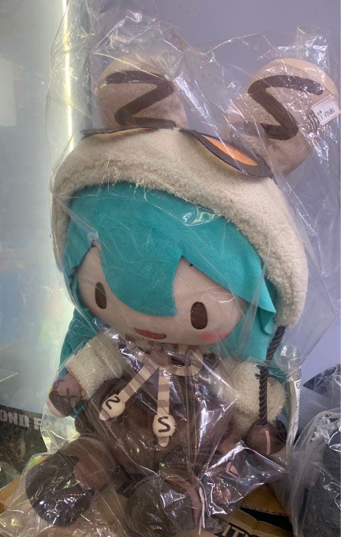 初音ミク　マシュマロホットココア　ふわぷち　ぬいぐるみ　LL 受注生産　初音未来