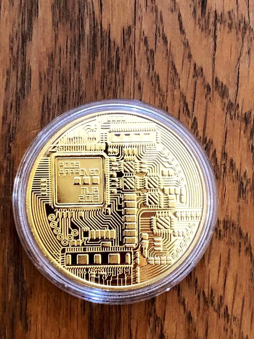 Bitcoin Gold-Plated Coin Ornament ビット