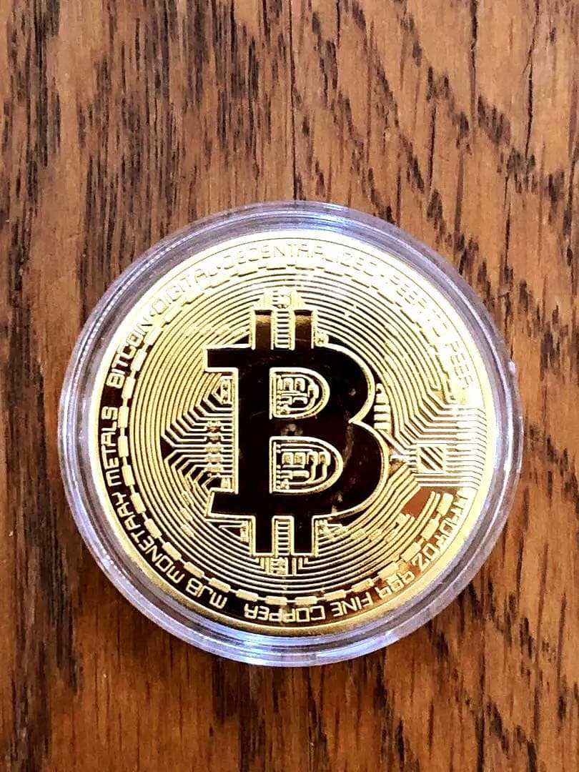 Bitcoin Gold-Plated Coin Ornament ビット
