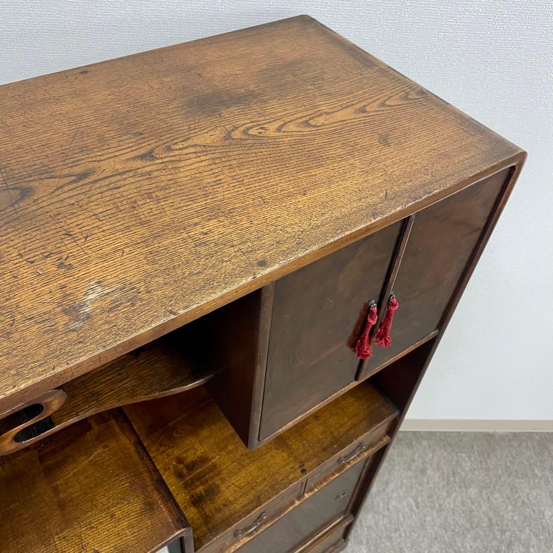 【yuri】Japanese Antique 古道具 茶棚 飾り棚