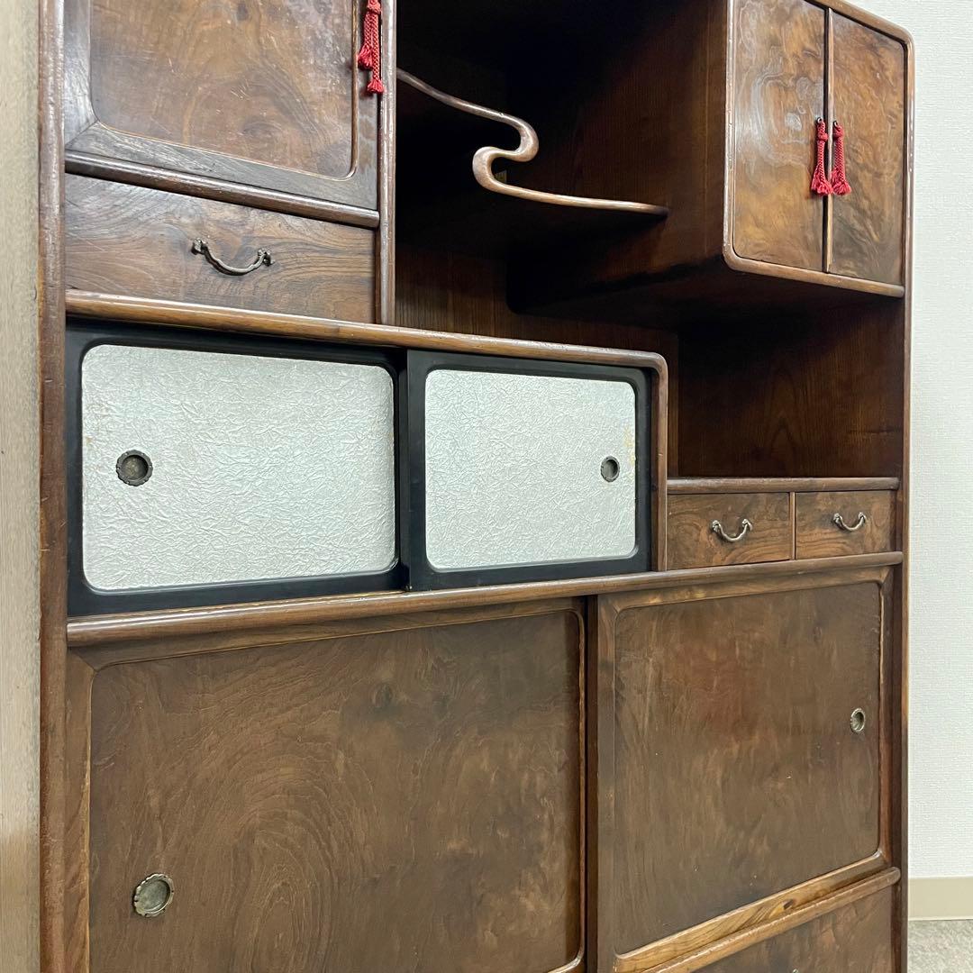 【yuri】Japanese Antique 古道具 茶棚 飾り棚