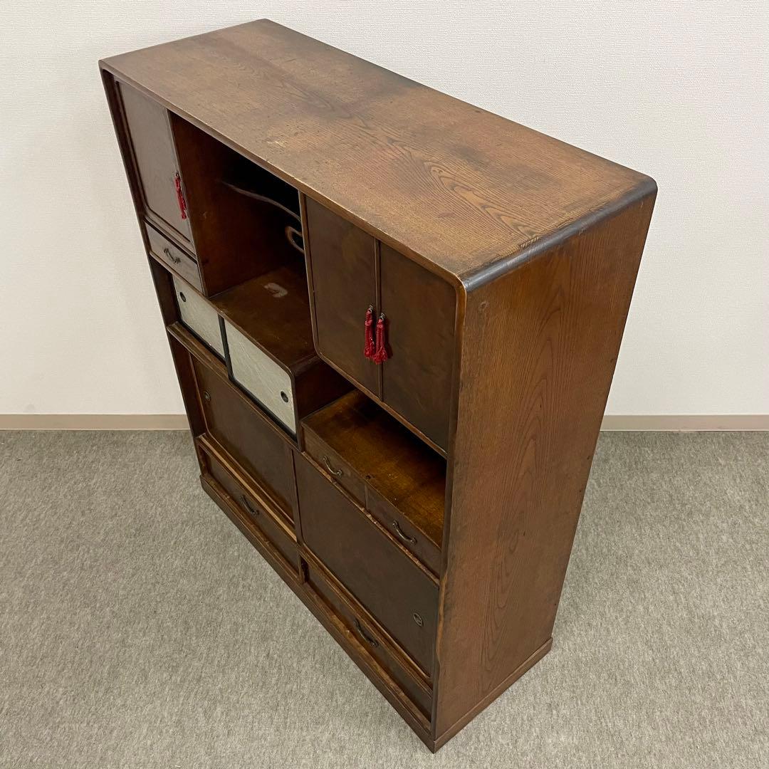 【yuri】Japanese Antique 古道具 茶棚 飾り棚
