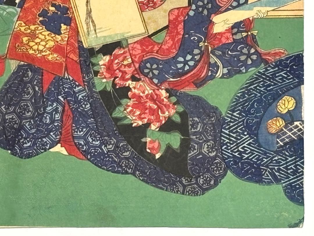 「新島原晩華楼遊女揃」歌川国貞 1969年 3枚続|浮世絵 錦絵 木版画 遊郭