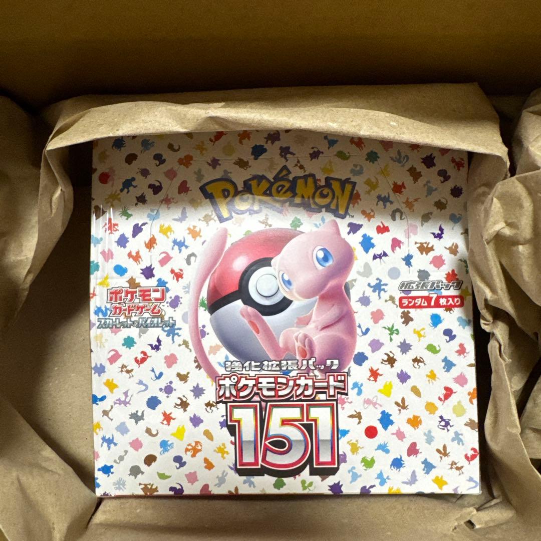 ポケモンカード 151 シュリンク、納品書付 1BOX