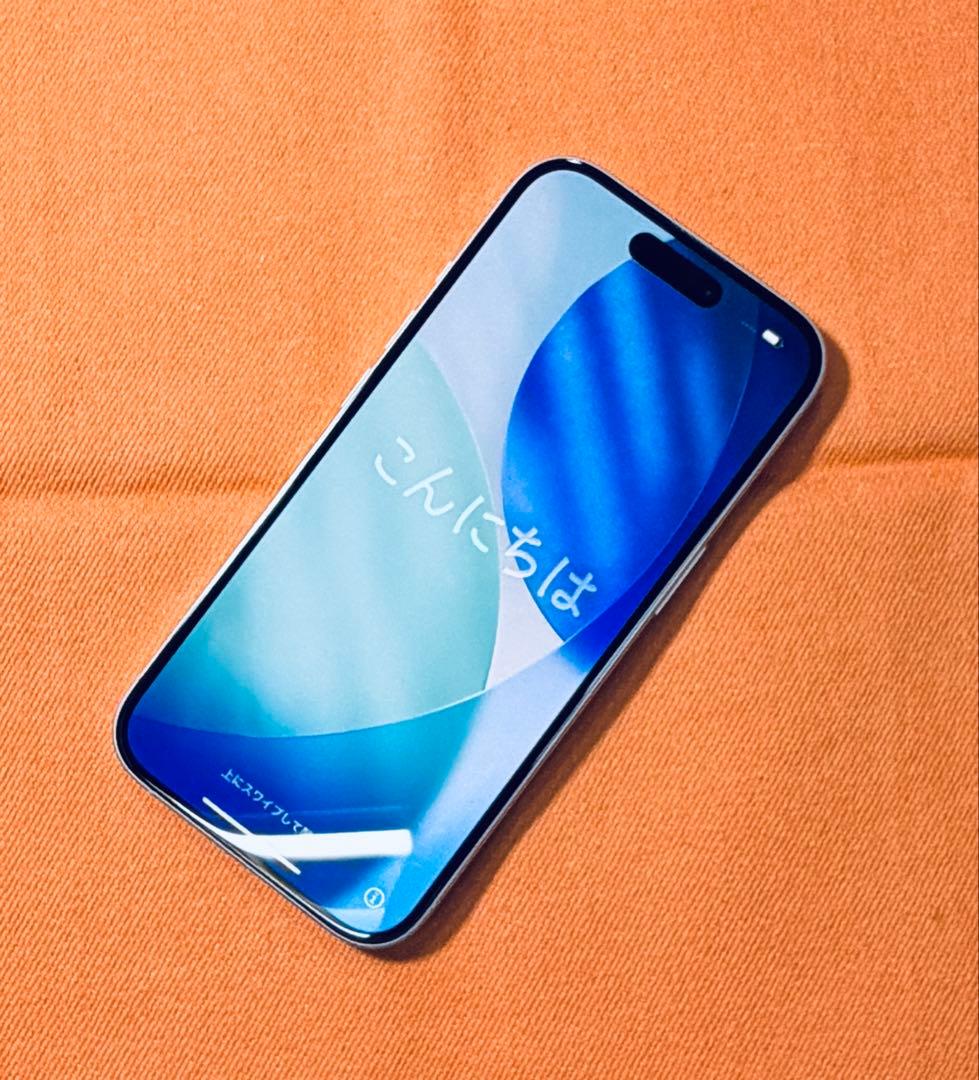 iPhone16 256GB ホワイト+パワサポ アンチグレアフィルム