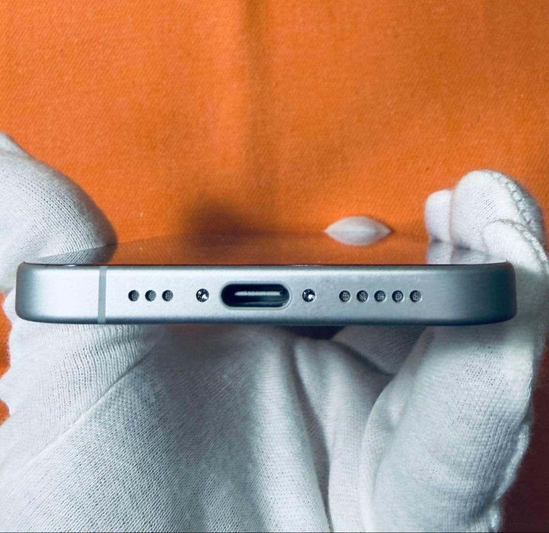 iPhone16 256GB ホワイト+パワサポ アンチグレアフィルム