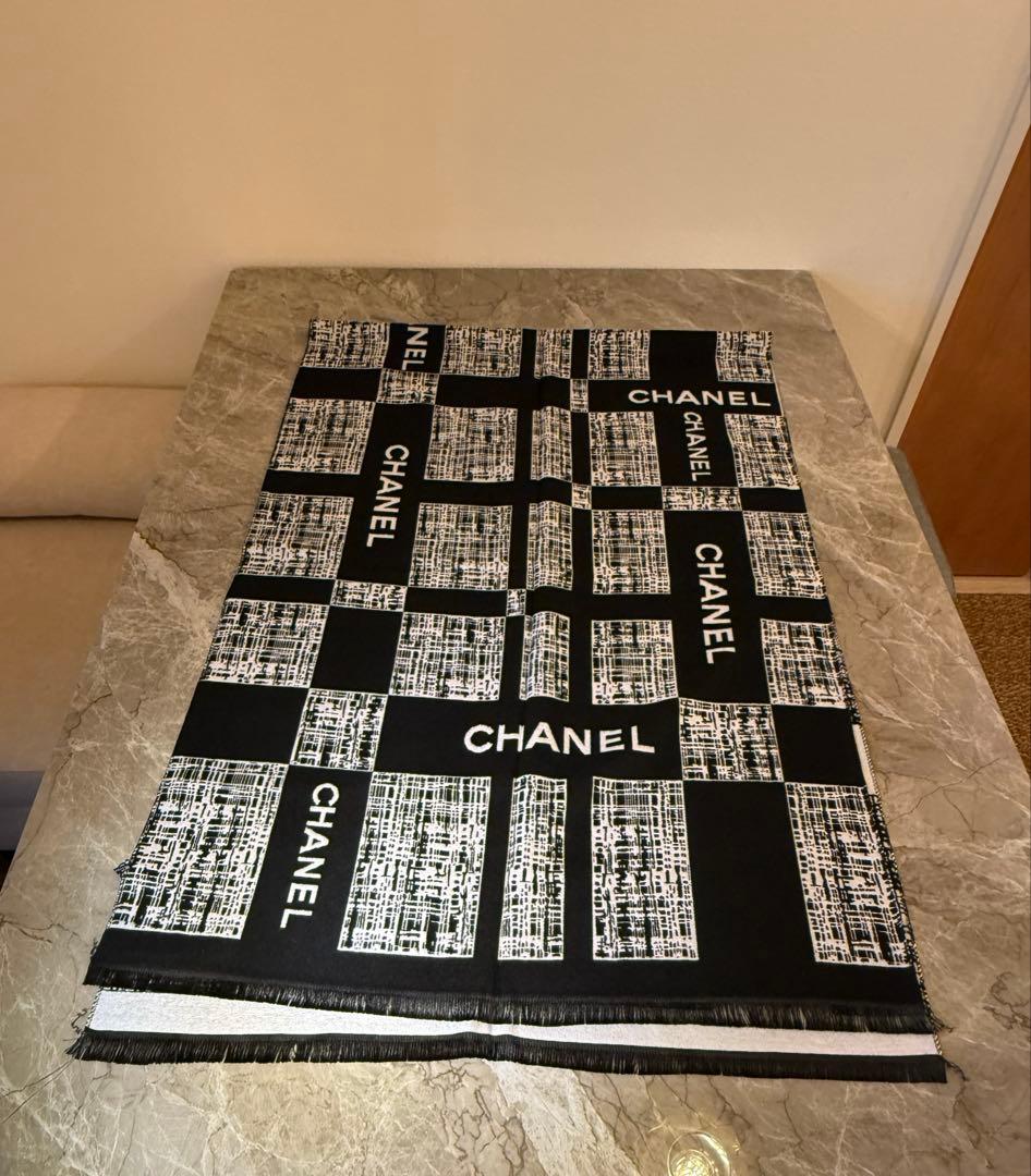 CHANEL シャネル　ノベルティ　COCOマ―ク　スト－ル　マフラー　新品