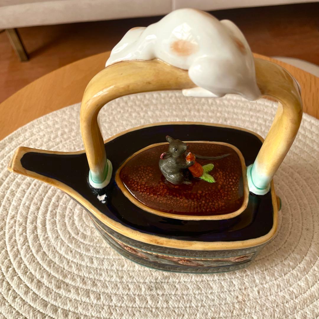 ミントン MINTON 猫とネズミ ティーポット 限定2500個 復刻版