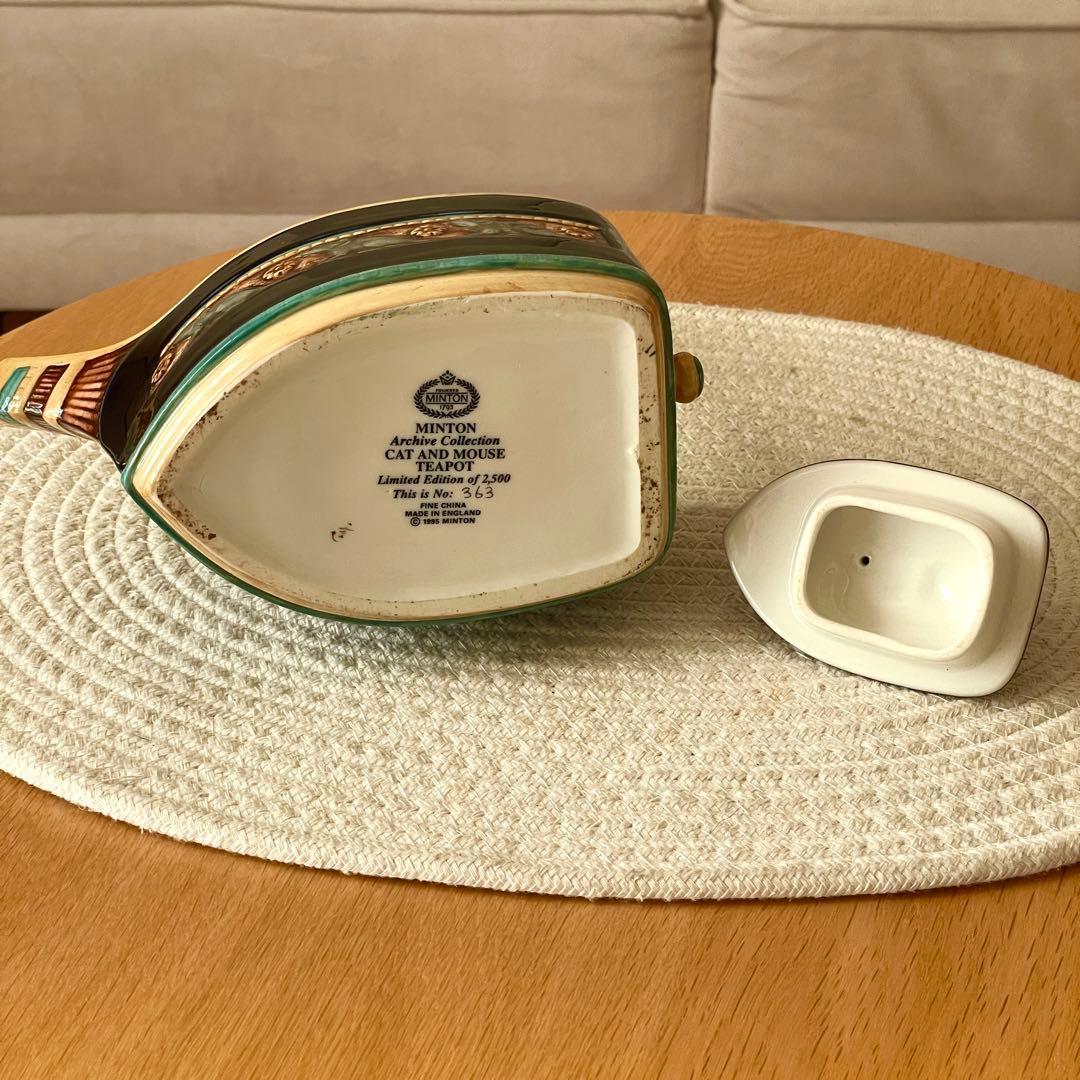 ミントン MINTON 猫とネズミ ティーポット 限定2500個 復刻版