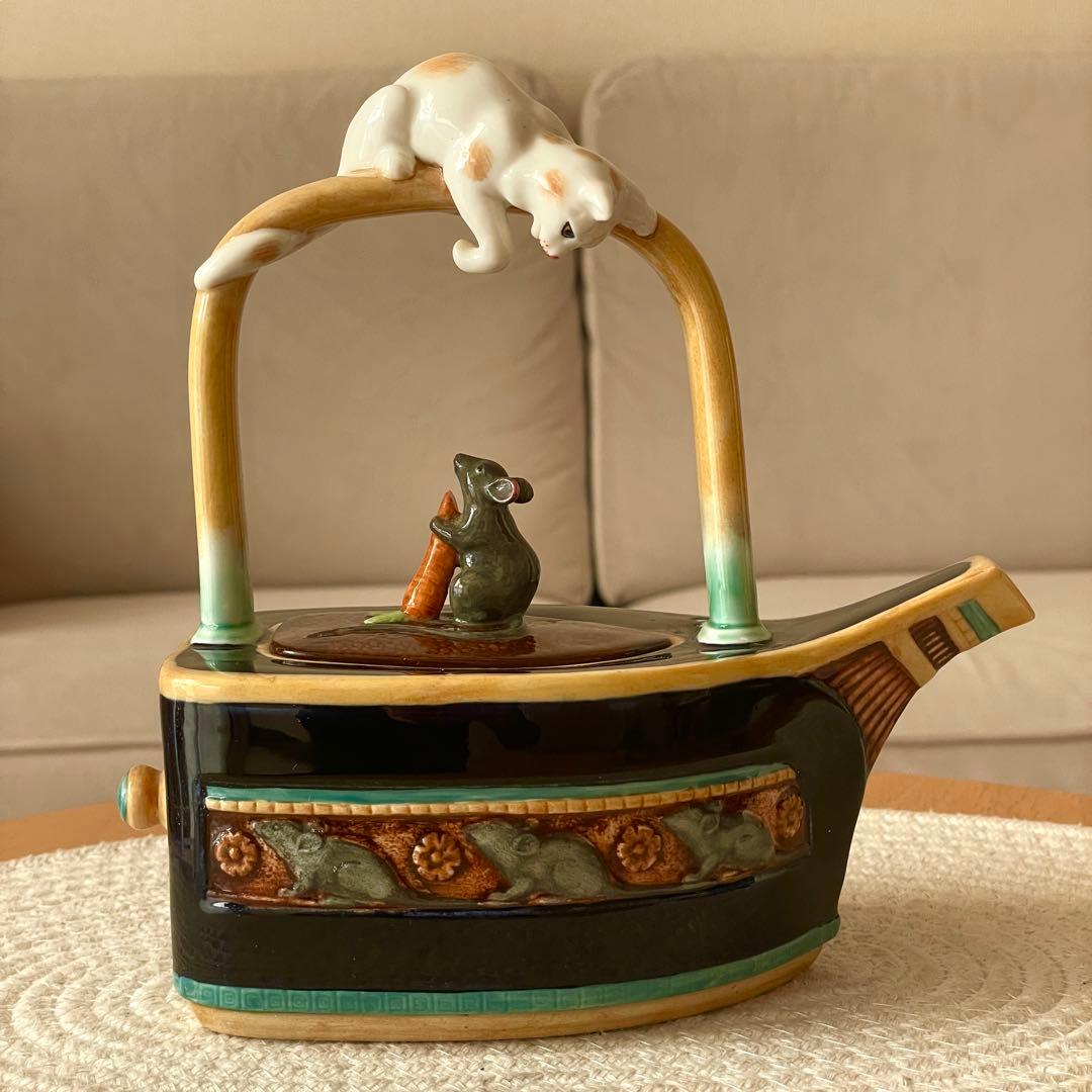 ミントン MINTON 猫とネズミ ティーポット 限定2500個 復刻版
