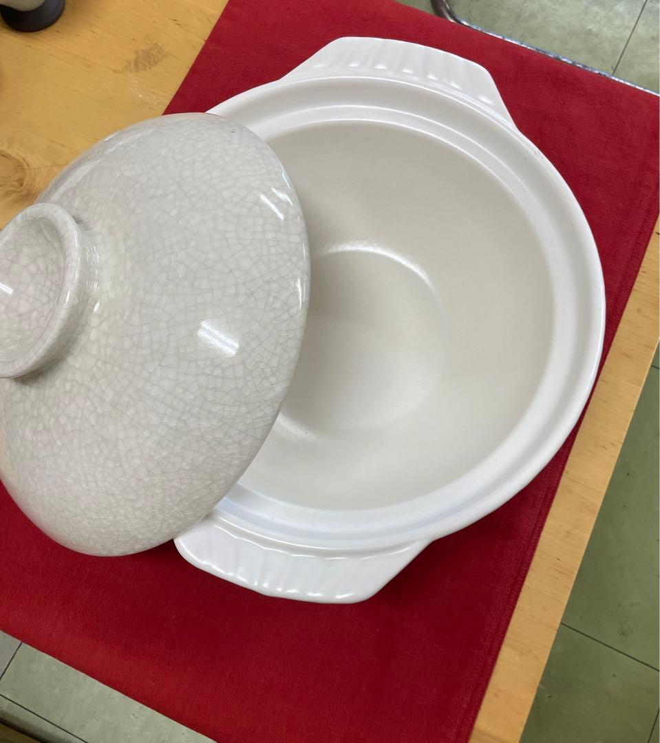 銀峯三島　貫入　土鍋　10号