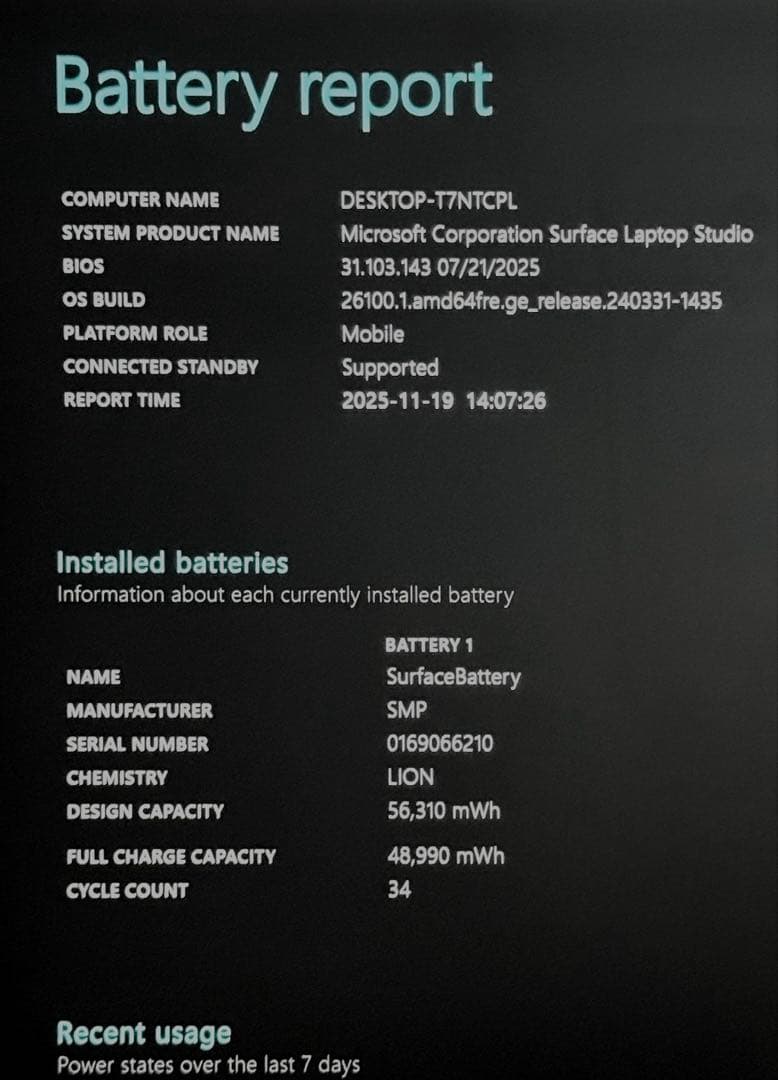 その他ノートPC本体 Surface Laptop Studio i7 32GB RTX 3050Ti