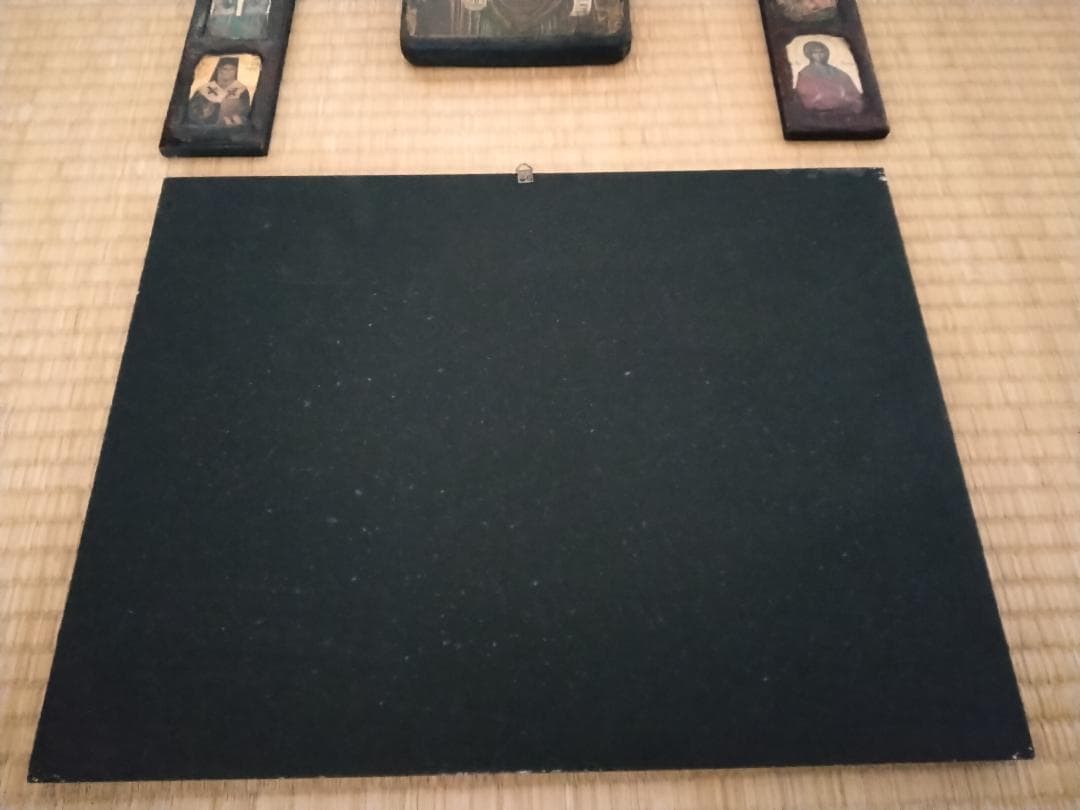 イコン　宗教画　正教会　ギリシャ　最後の晩餐　木製