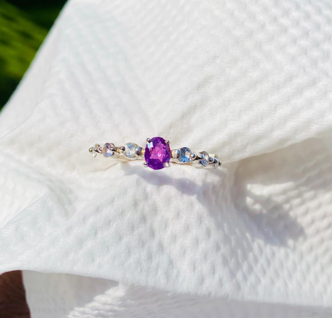 Ring-PinkSapphire 天然ピンクサファイアリング 1.64g