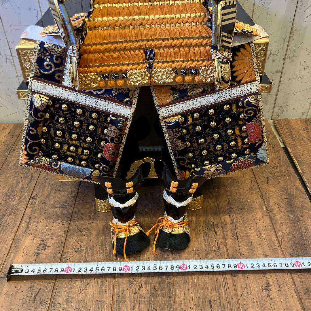 昭和レトロ 雄山作 金箔押 甲子之金 大鎧 12号 鎧兜 甲冑 鎧飾り 五月人形