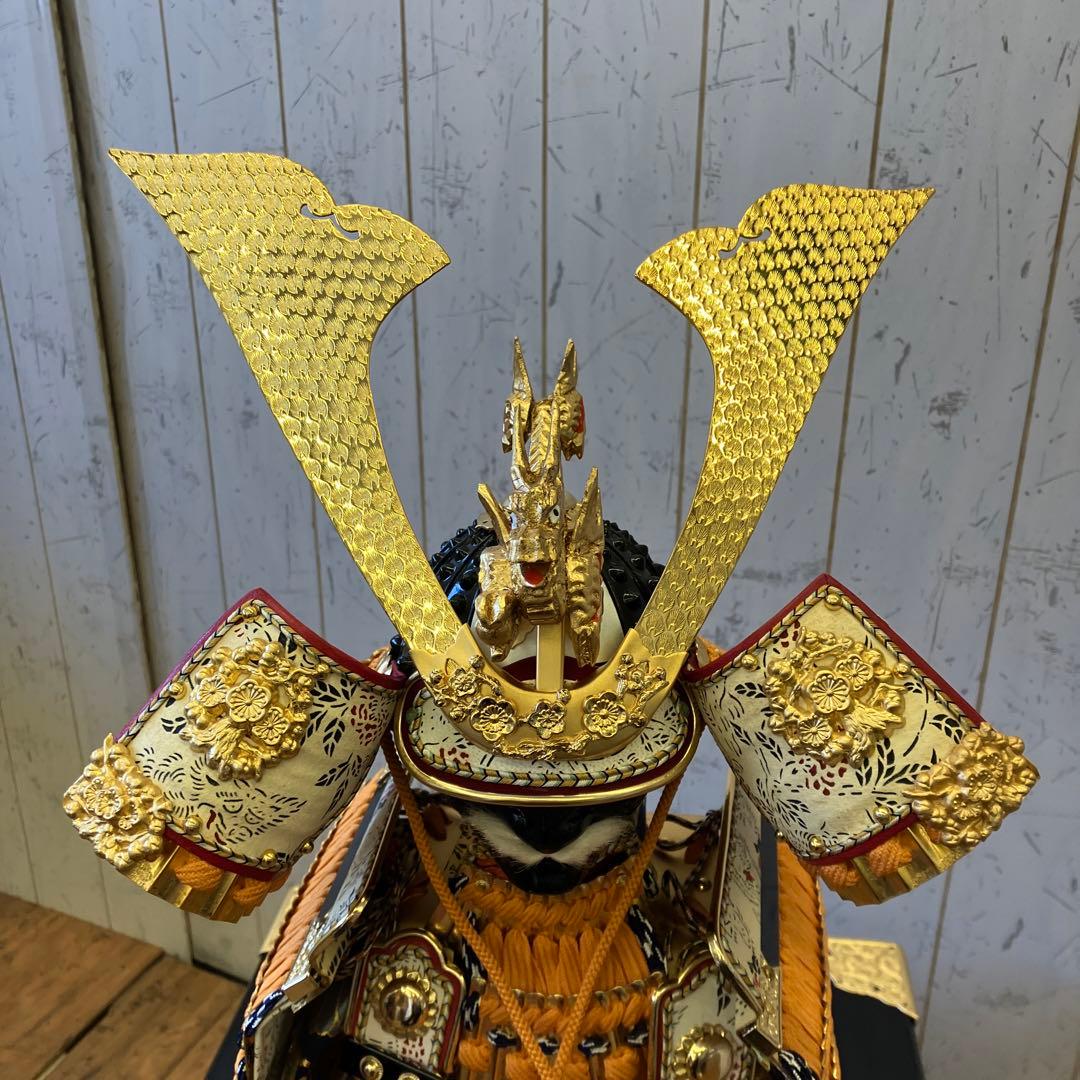 昭和レトロ 雄山作 金箔押 甲子之金 大鎧 12号 鎧兜 甲冑 鎧飾り 五月人形