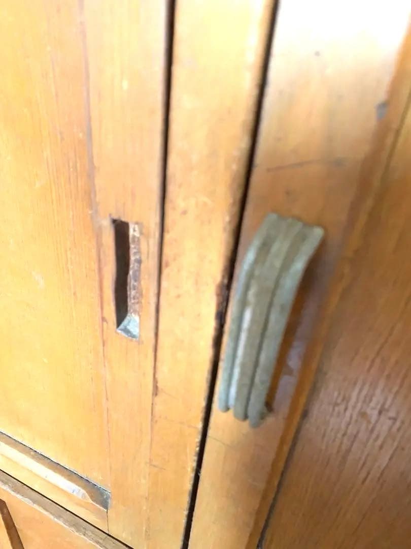 昭和レトロ食器棚　アンティーク 食器棚　古家具