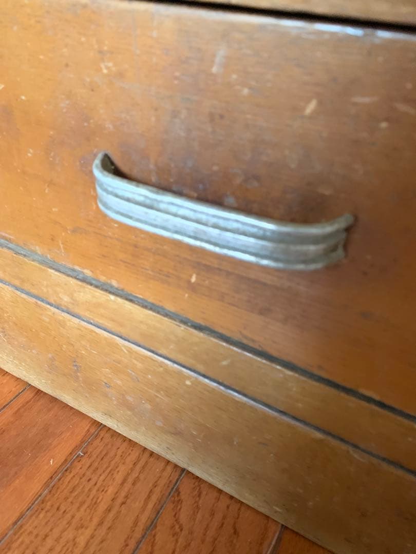 昭和レトロ食器棚　アンティーク 食器棚　古家具