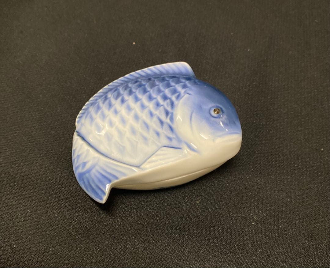 【新品】蓋付き珍味入れ 魚型陶器 5個 バラ売OK