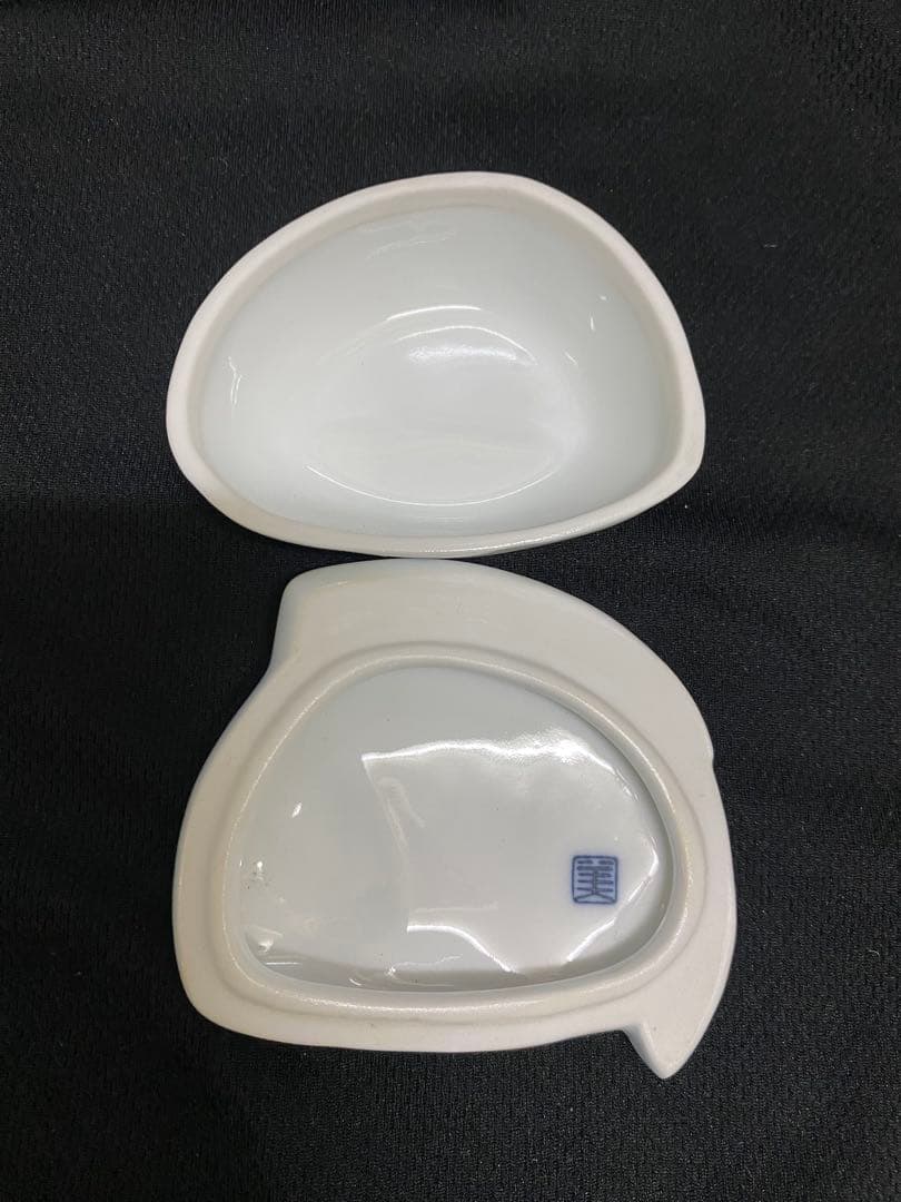 【新品】蓋付き珍味入れ 魚型陶器 5個 バラ売OK