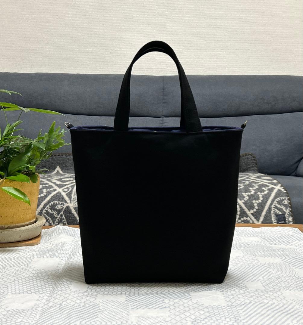 ハンドメイド・ミナペルホネン・パッチのマチ付きトート