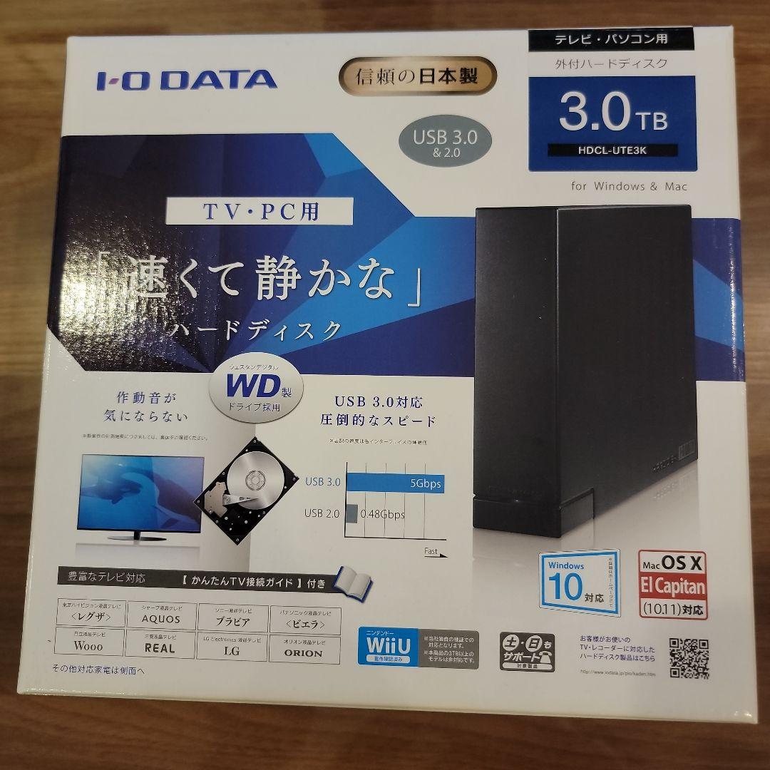 I-O DATA 3.0TB 外付けハードディスク