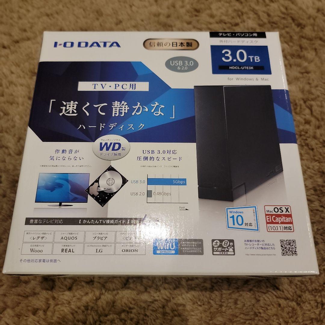 I-O DATA 3.0TB 外付けハードディスク