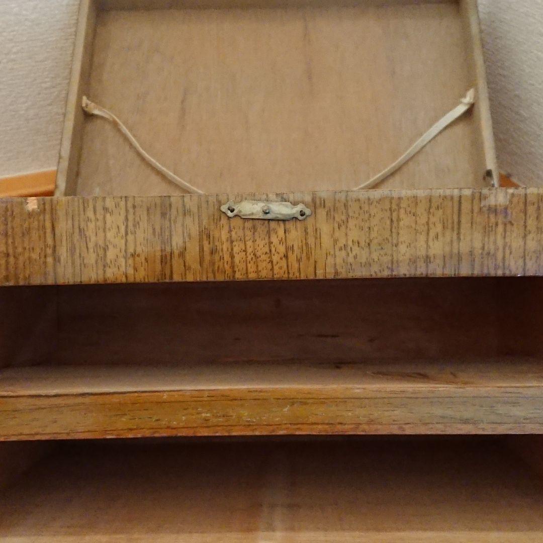 昭和レトロ 木製引出し小物入れ