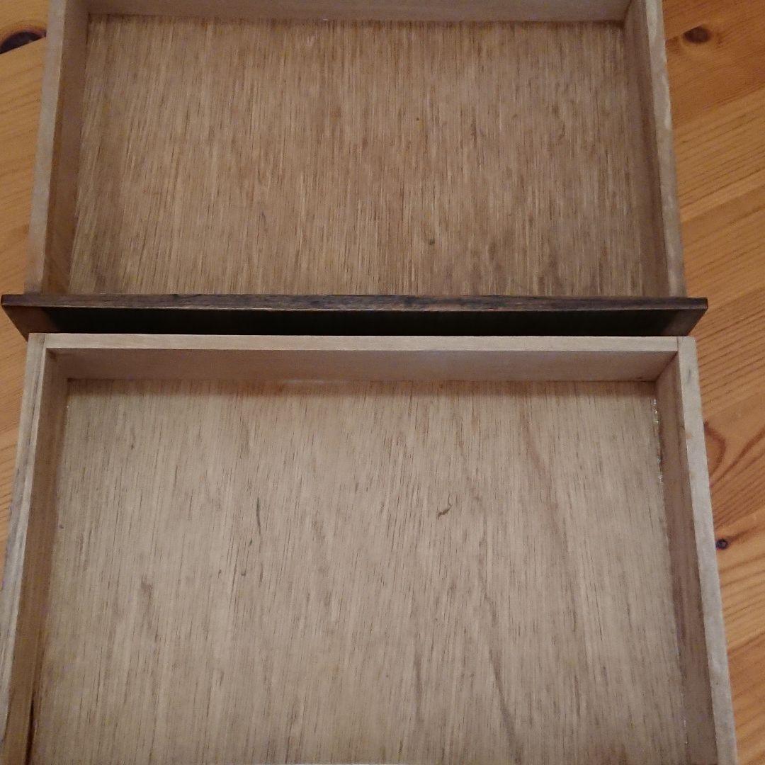 昭和レトロ 木製引出し小物入れ
