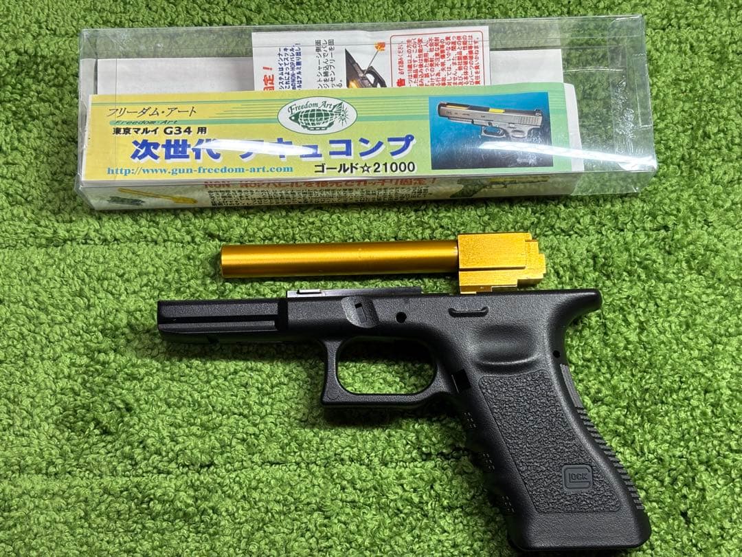 フリーダムアート　東京マルイ　グロック34用　次世代アキュコンプ　フレーム付き
