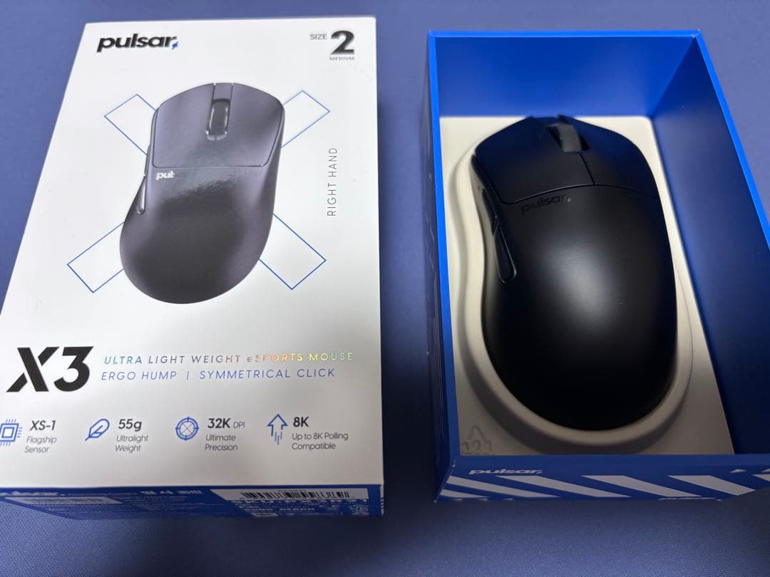 マウス・トラックボール Pulsar X3 black SIZE2