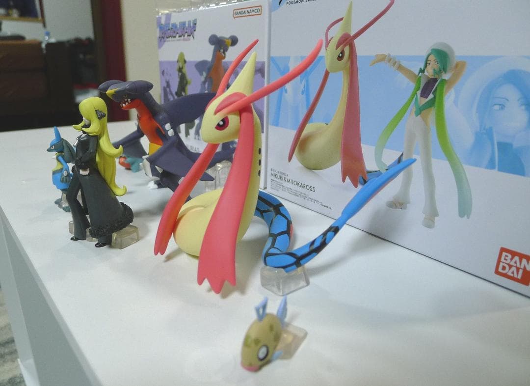 ポケモン スケールワールド シロナ＆ガブリアス＆ミロカロス＆ルカリオ 4体セット