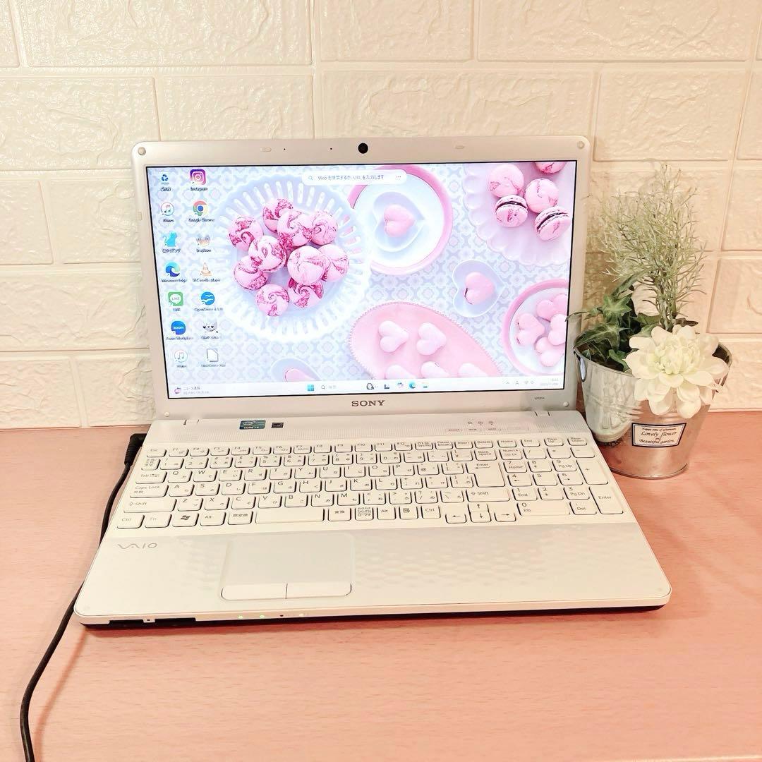 ✨️大人気VAIO✨️初心者向け✨️Windows11✨️カメラつき白ノートパソコン