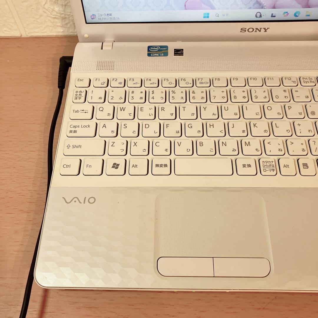 ✨️大人気VAIO✨️初心者向け✨️Windows11✨️カメラつき白ノートパソコン