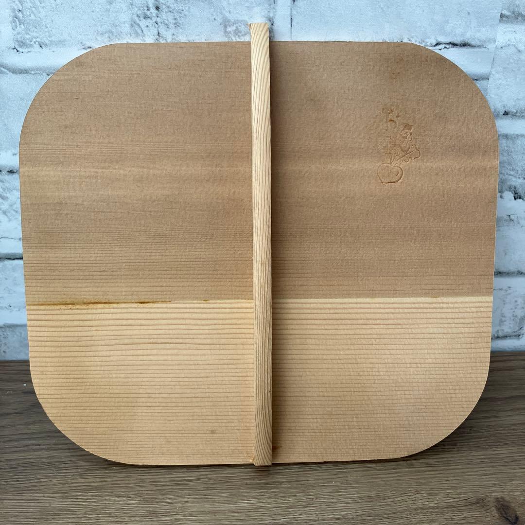 E-2 昭和レトロ 象印 ホーロー鍋 木蓋付き 花柄 角型 深型 煮込み鍋