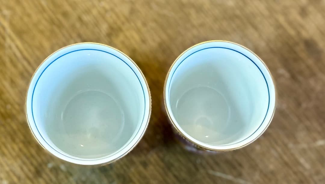 【再値下げ】新品　九谷焼　花結　茶碗大小　湯呑大小　４点セット　睦揃　金彩　豪華