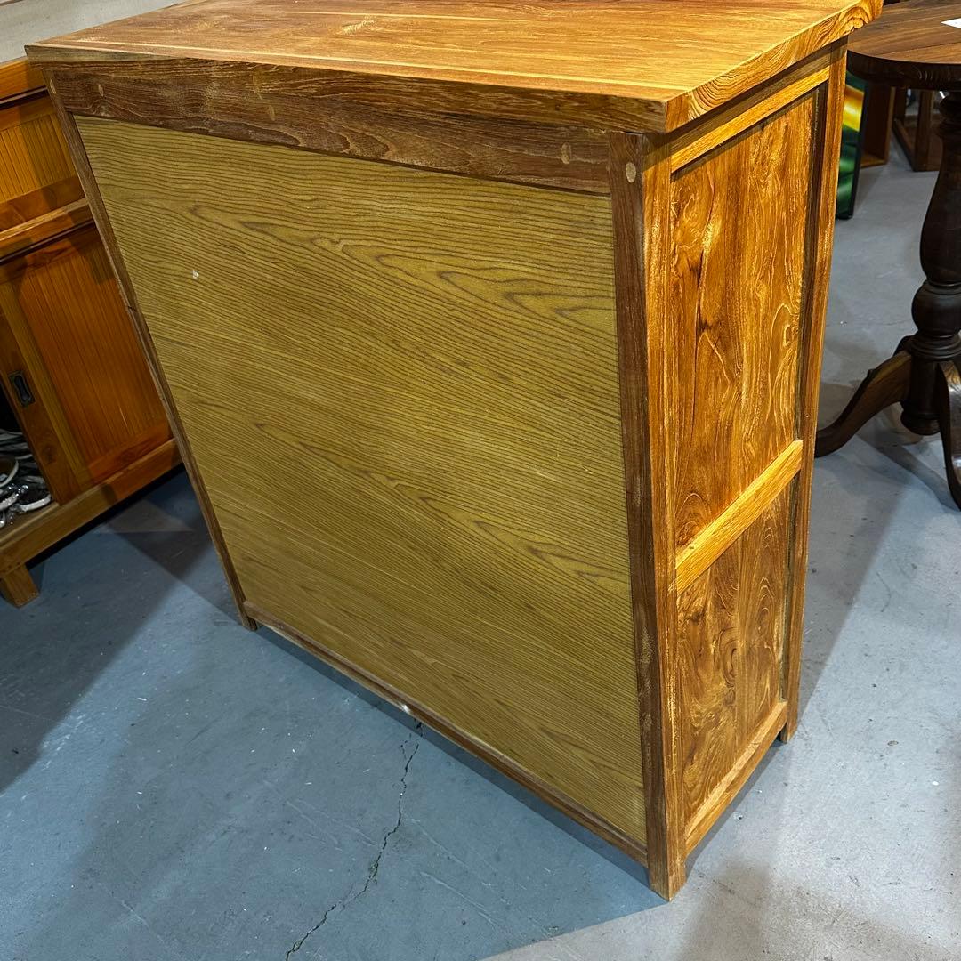 【訳ありチークキャビネットw95×d36×h100cm 通常165,000円が！